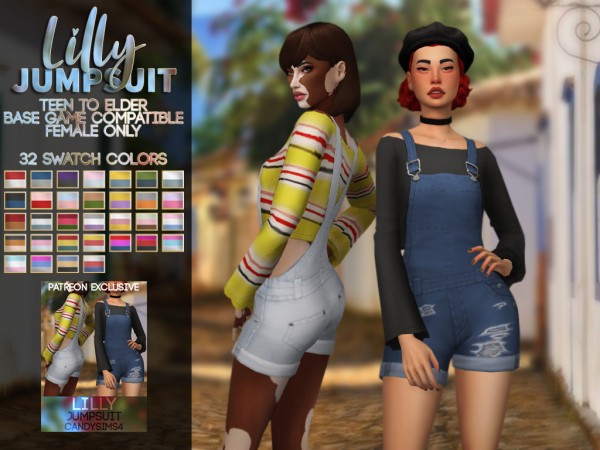  Candy Sims 4: Lilly Jumpsuit
