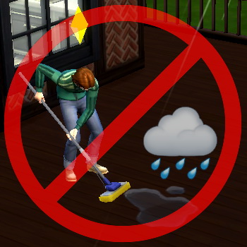  Mod The Sims: Stop Mopping in the Rain by BraveSim