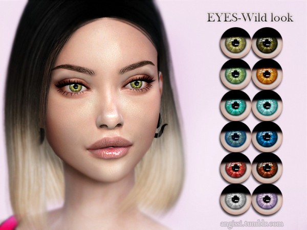  The Sims Resource: Eyes Wild look by ANGISSI