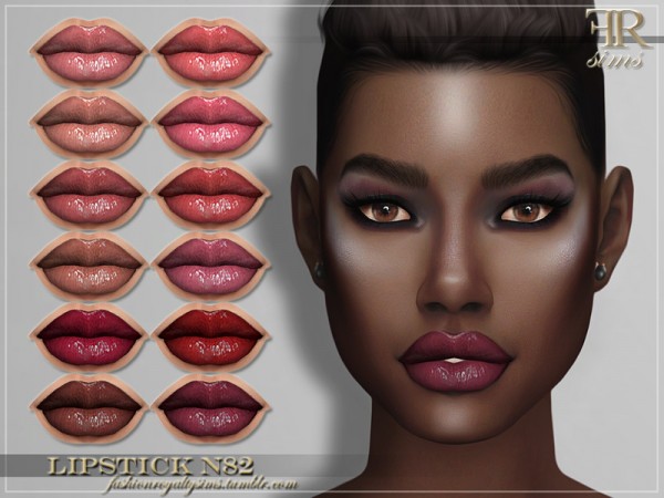  The Sims Resource: Lipstick N82 by FashionRoyaltySims