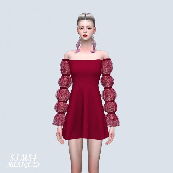  SIMS4 Marigold: Fantastic Mini Dress