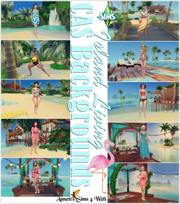  Annett`s Sims 4 Welt: CAS Backgrounds   Island Living   Part 1