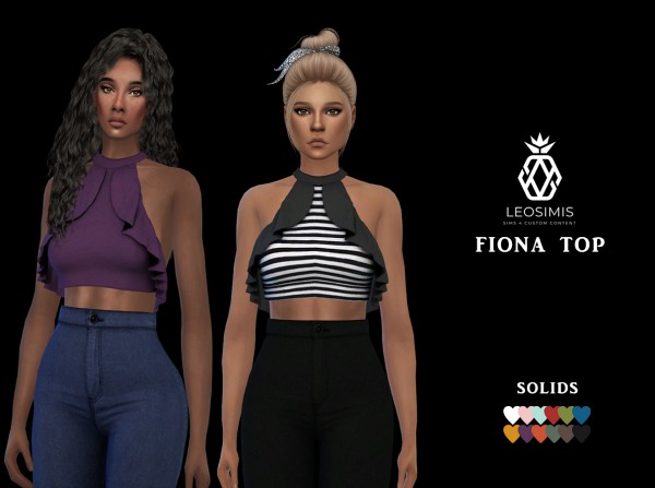  Leo 4 Sims: Fiona Top recolored