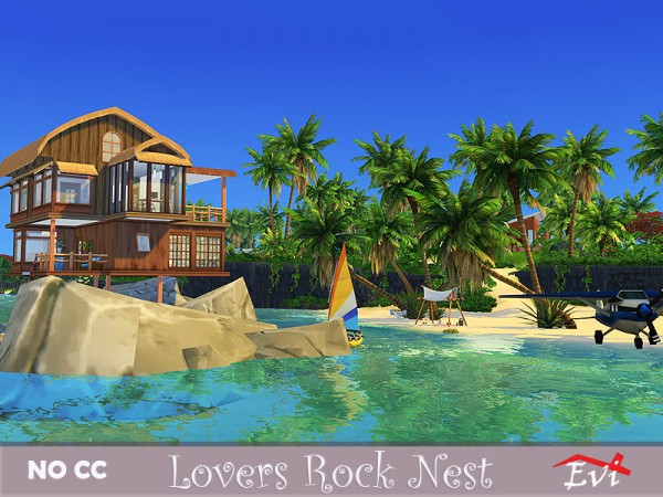  The Sims Resource: Lovers Rock Nest by evi