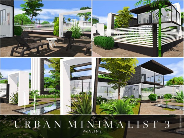 The Sims Resource: Urban Minimalist House 3 by Pralinesims