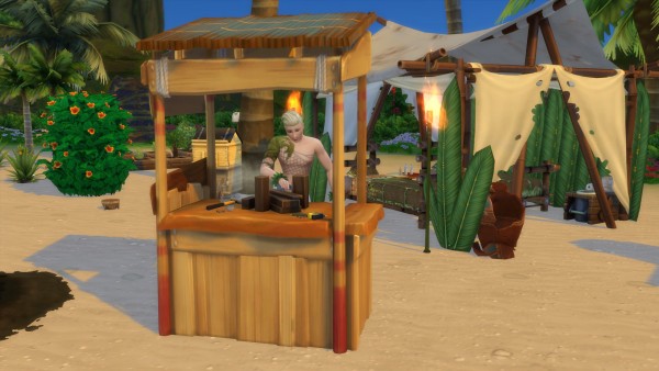  Mod The Sims: Castaways woodworking Table by Serinion