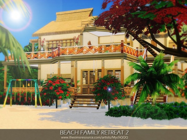  The Sims Resource: Beach Family Retreat 2 by MychQQQ