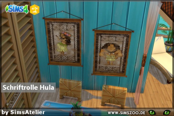  Blackys Sims 4 Zoo: Scroll Hula by SimsAtelier