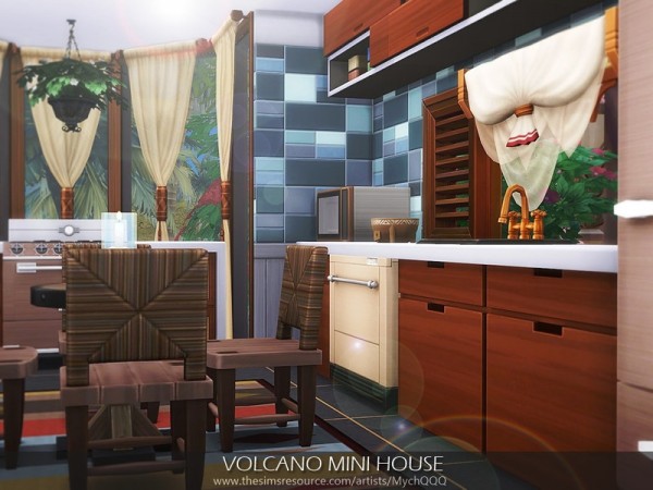  The Sims Resource: Volcano Mini House by MychQQQ