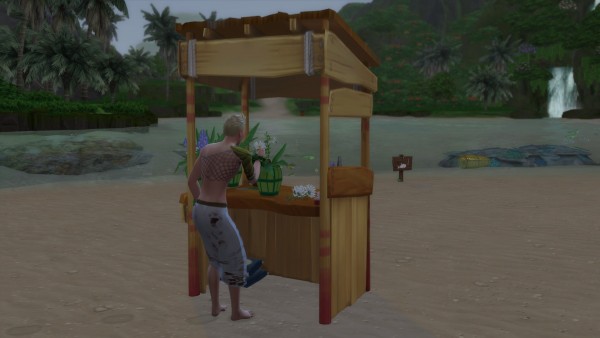  Mod The Sims: Castaways Flower Craft Table by Serinion