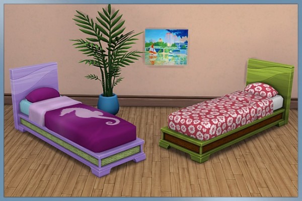  Blackys Sims 4 Zoo: Single Bed Blown by Cappu