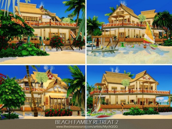  The Sims Resource: Beach Family Retreat 2 by MychQQQ