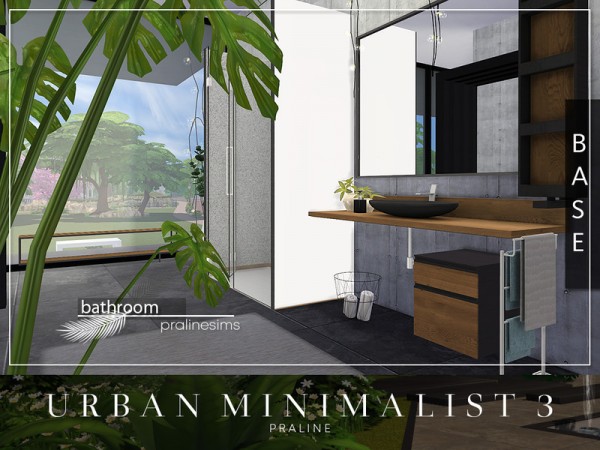  The Sims Resource: Urban Minimalist House 3 by Pralinesims