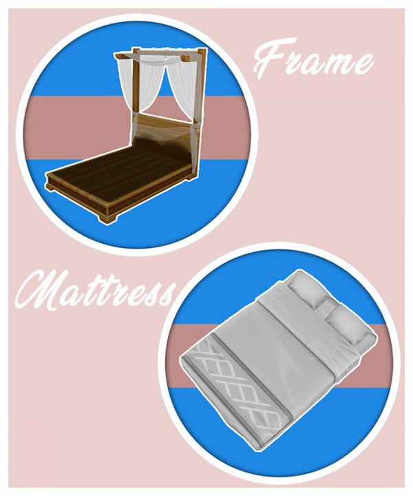  Mod The Sims: Can Do Canopy Bed Separated by Lierie