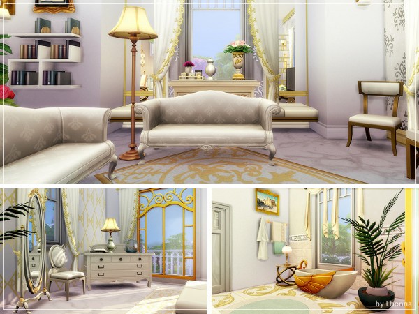  The Sims Resource: Gold In Town House by Lhonna
