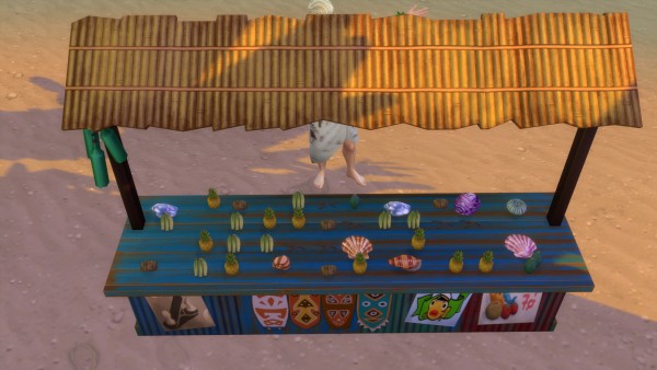  Mod The Sims: Sulani Craft Sales Table by Serinion