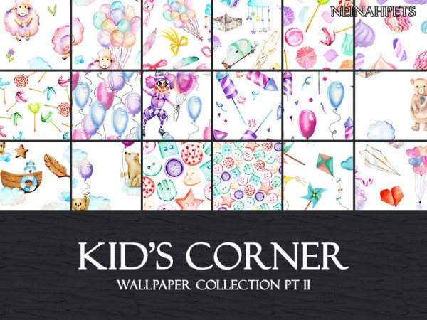 The Sims Resource: Kids Corner Wallpaper Collection Pt II by neinahpets