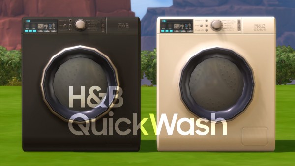 Mod The Sims: QuickWash   Washing Machine by littledica