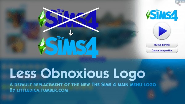  Mod The Sims: Logo Main Menu Override by littledica