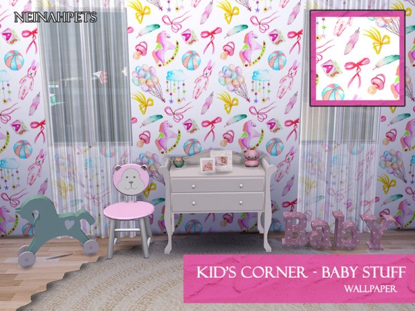  The Sims Resource: Kids Corner Wallpaper Collection Pt II by neinahpets
