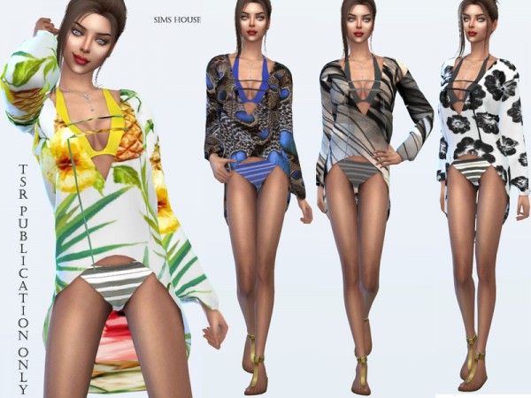  The Sims Resource: Tropics beach tunic by Sims House