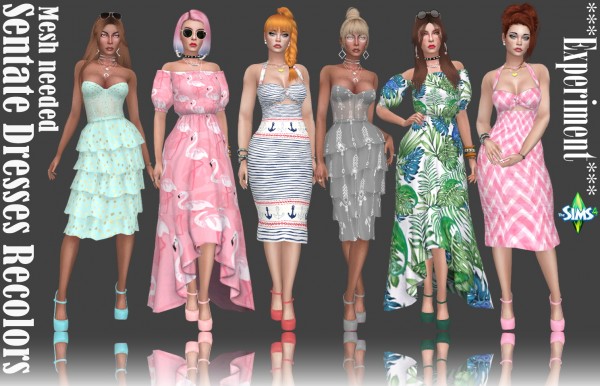  Annett`s Sims 4 Welt: Sentate`s Dresses Recolors   Part 1