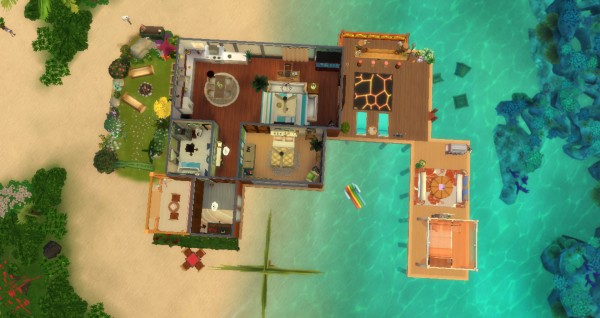 The Sims Resource Tropical Beach House