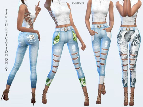  The Sims Resource: Tropics womens pants by Sims House