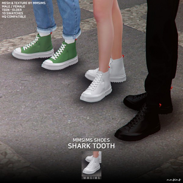  MMSIMS: Shark tooth sneakers