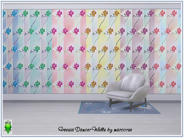 The Sims Resource: Freesia Dancer Walls by marcorse