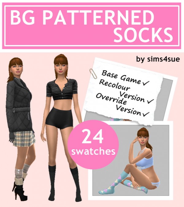  Sims 4 Sue: Patterned socks