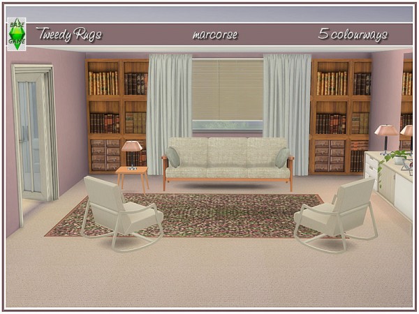 The Sims Resource: Tweedy Rugs by marcorse