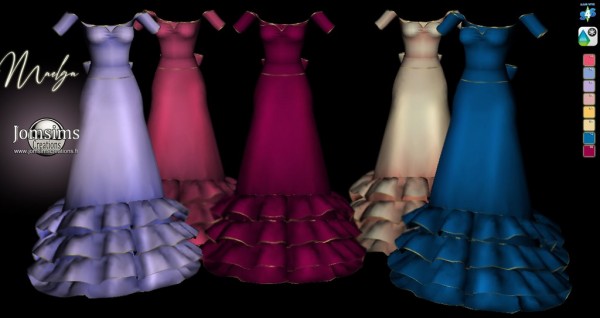  Jom Sims Creations: Maelga dress