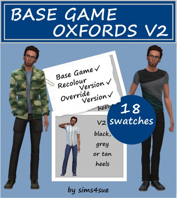  Sims 4 Sue: Oxfords v2