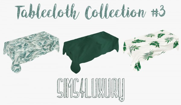 Sims4Luxury: Tablecloth Collection 3