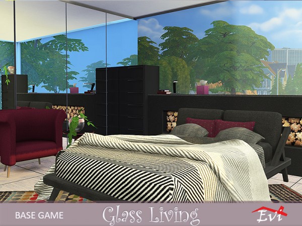  The Sims Resource: Glass living by evi