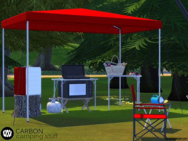  The Sims Resource: Carbon Camping Stuff   Part II by wondymoon