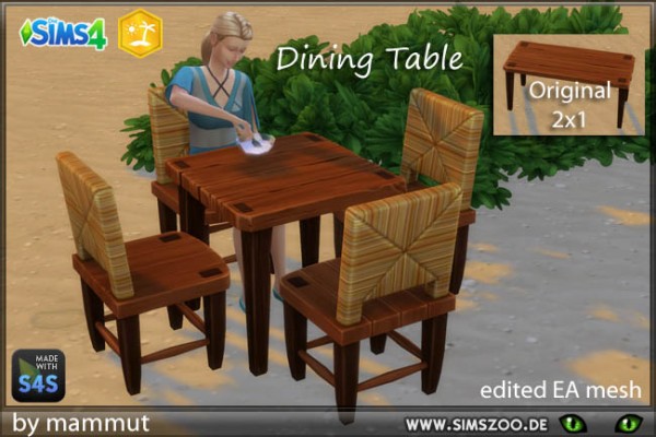  Blackys Sims 4 Zoo: Dining Table by mammut