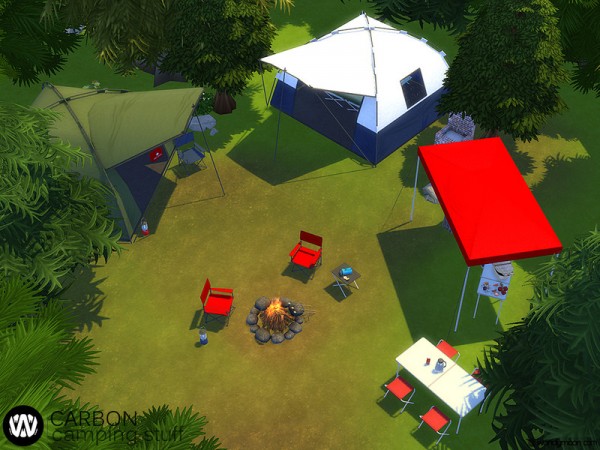  The Sims Resource: Carbon Camping Stuff   Part II by wondymoon