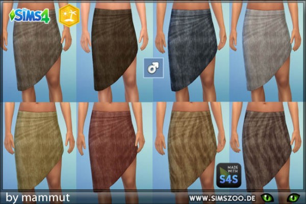  Blackys Sims 4 Zoo: Skirt Fur 1 by mammut