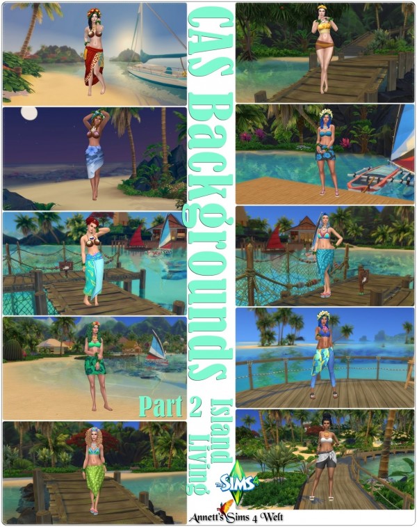  Annett`s Sims 4 Welt: CAS Backgrounds Island Living   Part 2