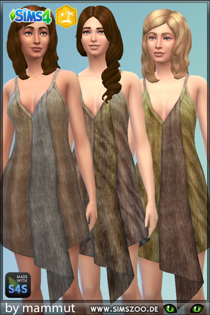  Blackys Sims 4 Zoo: Dress Drape Fur 1 by mammut
