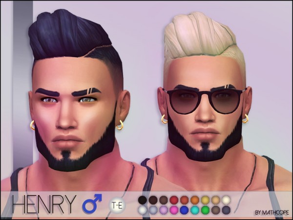  Sims 4 Studio: Henry Hair by Mathcope