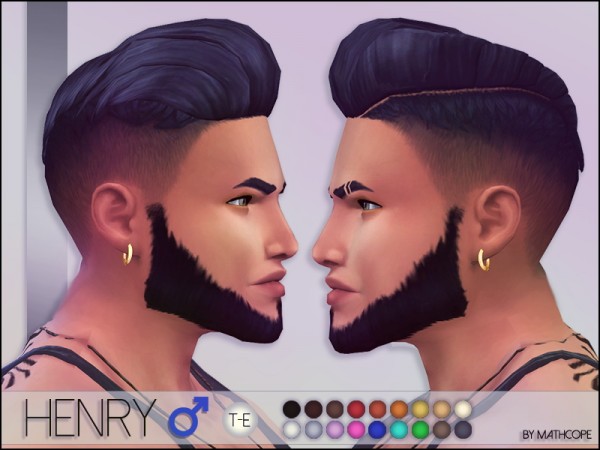  Sims 4 Studio: Henry Hair by Mathcope