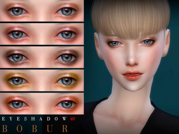  The Sims Resource: Eyeshadow 40 by Bobur