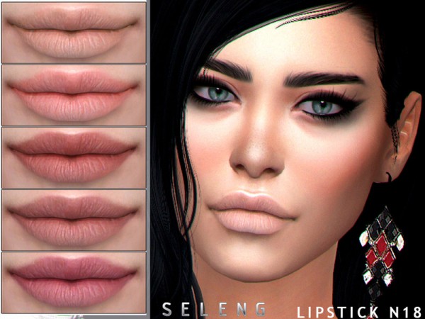  The Sims Resource: Lipstick N18 by Seleng