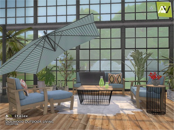  The Sims Resource: Dogwood Outdoor Livingroom by ArtVitalex