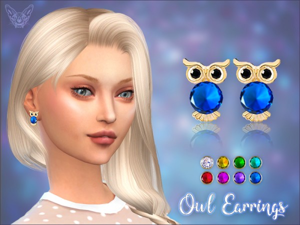  Giulietta Sims: Owl Stud Earrings