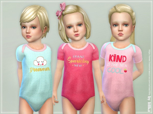  The Sims Resource: Toddler Onesie by lillka