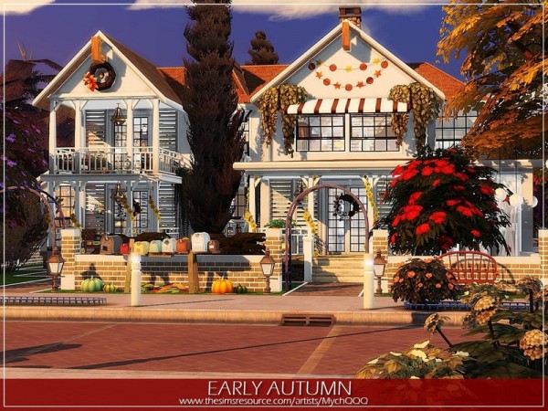  The Sims Resource: Early Autumn house by MychQQQ